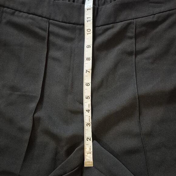 REISS Aleah Wide Leg Trousers Women Size US 12 Black Pants Pockets Sophisticated - Picture 7 of 12